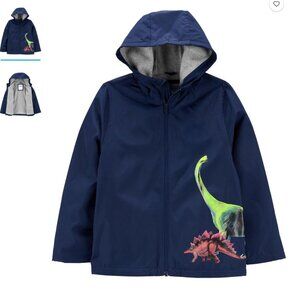 Carters Navy Fleece-Lined Dinosaur Jacket